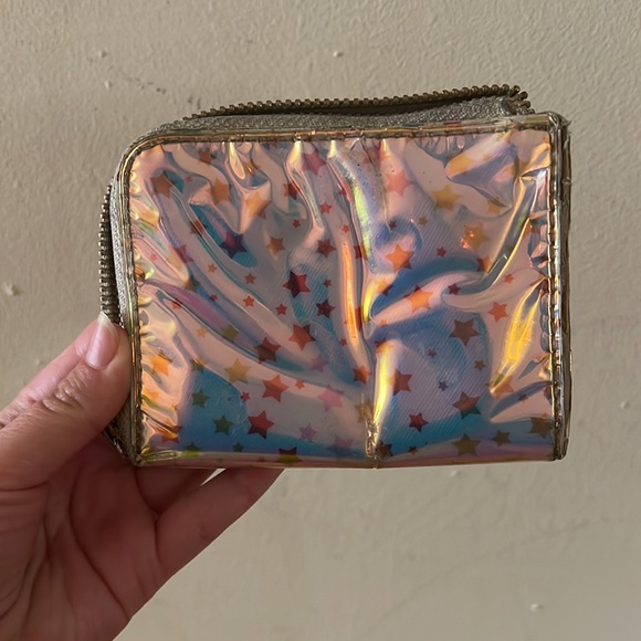 Urban Outfitters Other - Urban Outfitters iridescent star zipper wallet